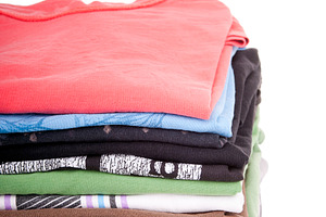 Tshirt Stack Isolated, a Beauty & Fashion Photo by THP Creative