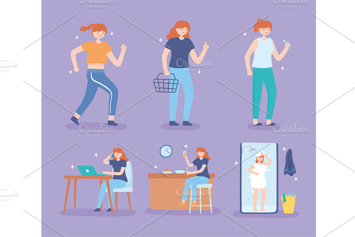 people life activities, a Person Illustration by studiogstock