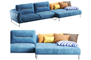 Corner Sofa Habia By Gorini