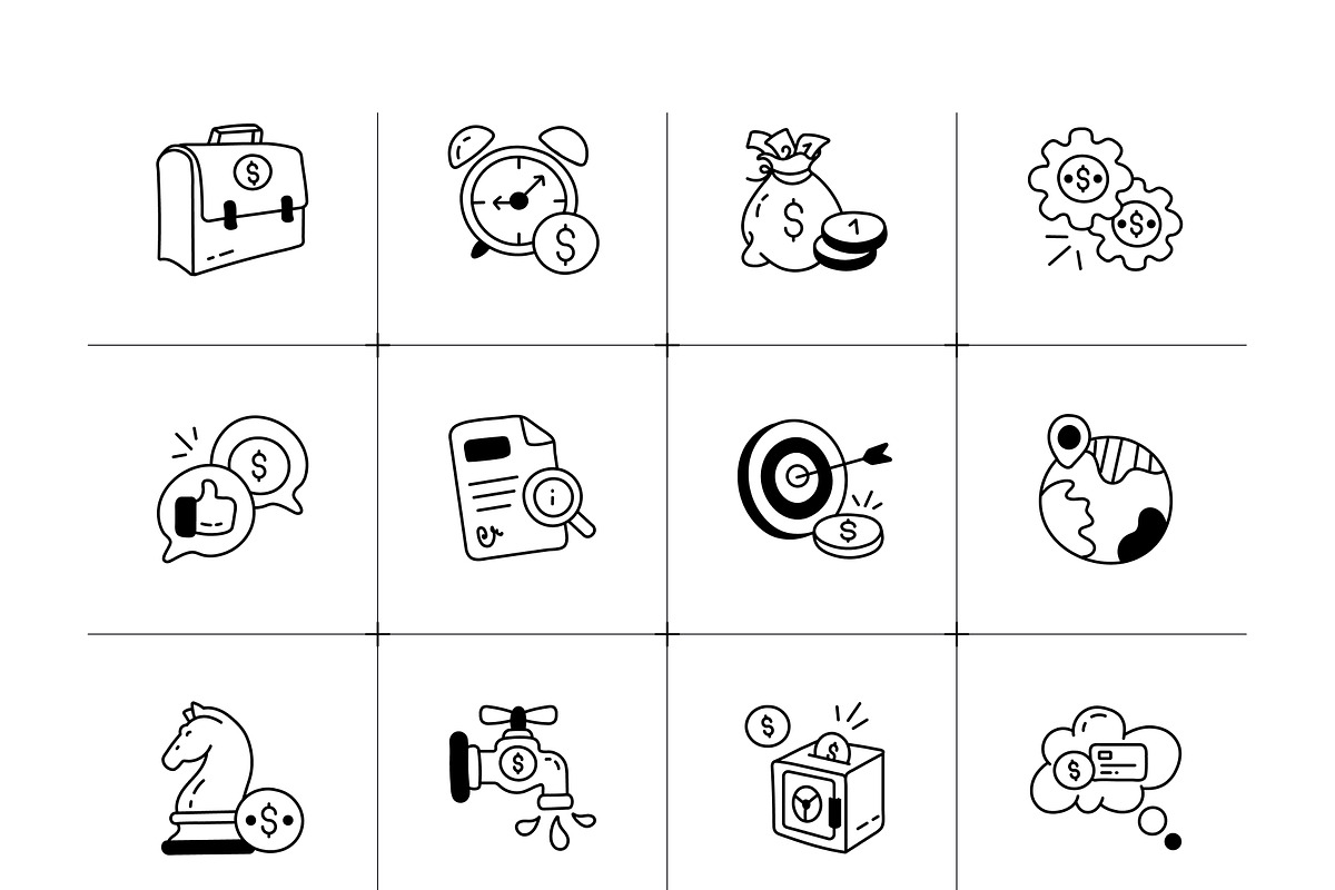 Animated Business Icon Set, an Outline Icon by Vectors Market (Photo 5 of 8)