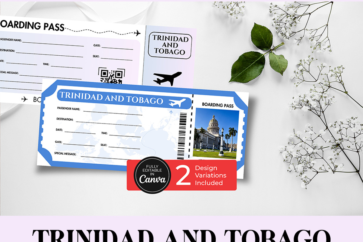 Trinidad and Tobago Trip Gift Ticket, a Templates & Theme by Snapybiz (Photo 10 of 11)