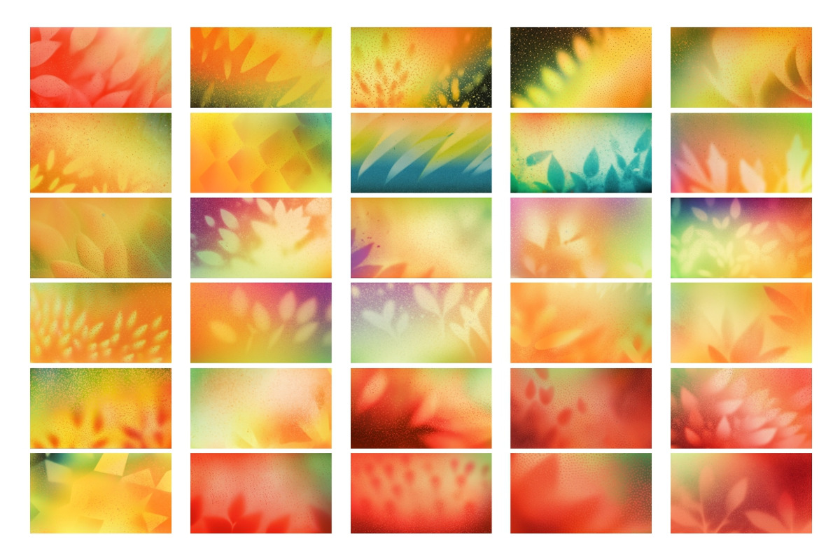Natural Floral Gradient Backgrounds, a Background Graphic by Nocturnal Wolf (Photo 12 of 14)