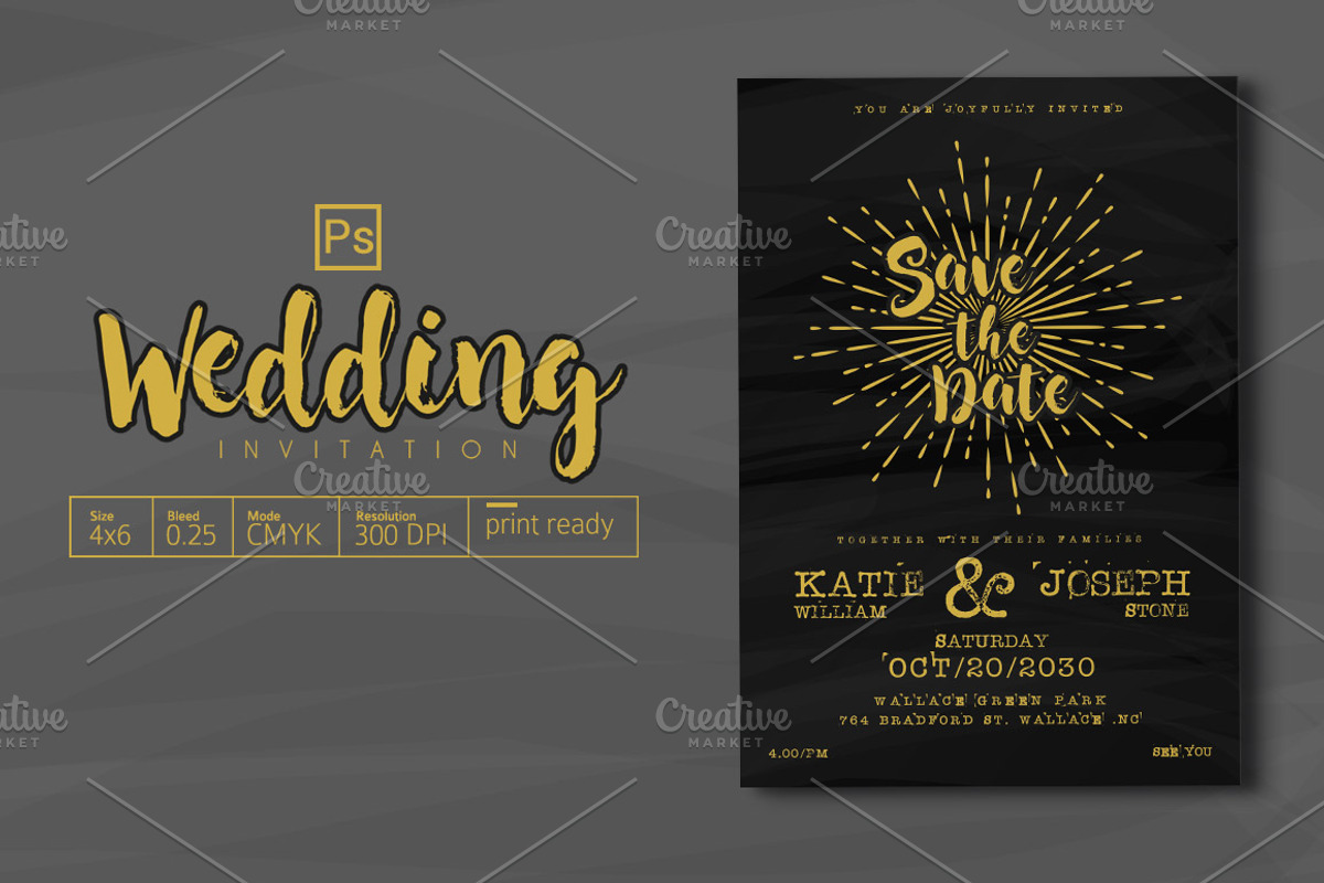 Wedding Invitation, an Invitation Template by Tiaga (Photo 1 of 3)