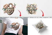 Old Padlock Clipart, a Graphic by Artnoy (Thumbnail 3 of 5)