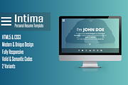 Intima - Resume & Portfolio WordPres, a WordPress Template by Codetic (Thumbnail 1 of 5)