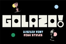 GOLAZO! Retro Display font