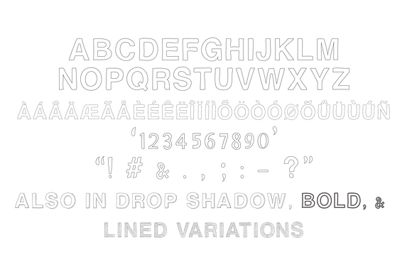 BRAVURA - Hand-Drawn All Caps Font preview 6