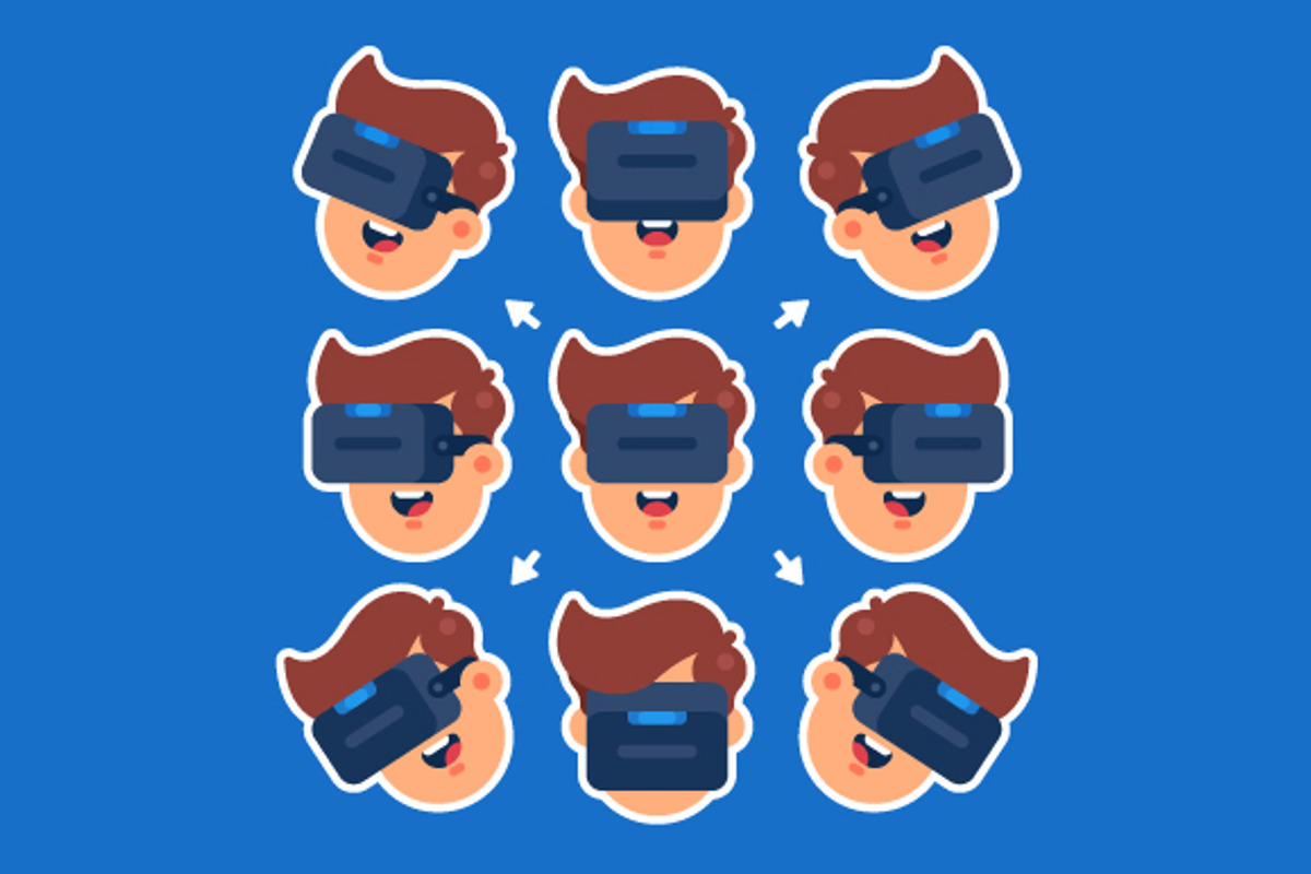 Virtual Reality Headsets, a Technology Illustration by JulyPluto
