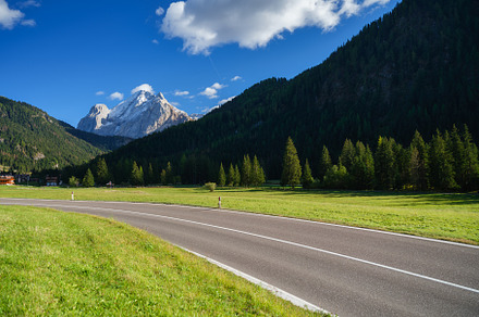 View of the road with turns, a Transportation Photo by Landscape and travel