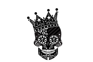 King Skull Icon With The Crown And S