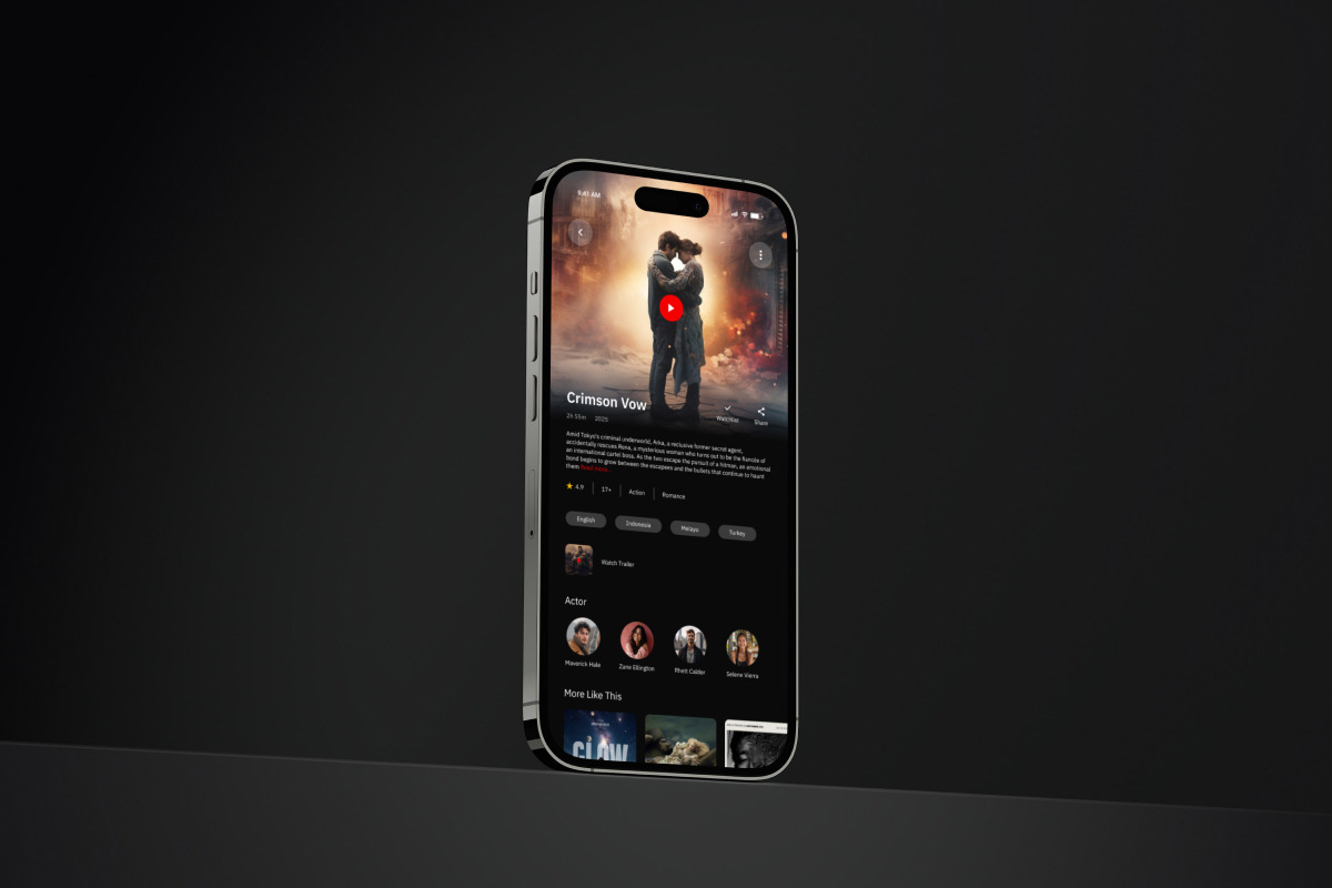 Layar – Movie App Design Template, an App Template by productype1 (Photo 5 of 5)