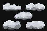 Low Poly Clouds, an Object Graphic by Medialoot (Thumbnail 2 of 5)