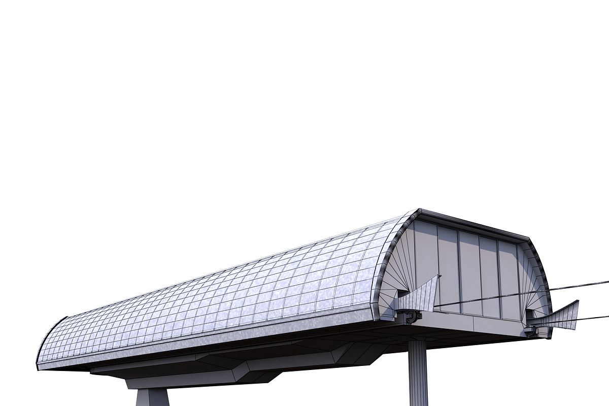 Ski Lift Cableway Car, a Cars & Vehicle 3D Model by 3D Models by Obshansky (Photo 22 of 26)
