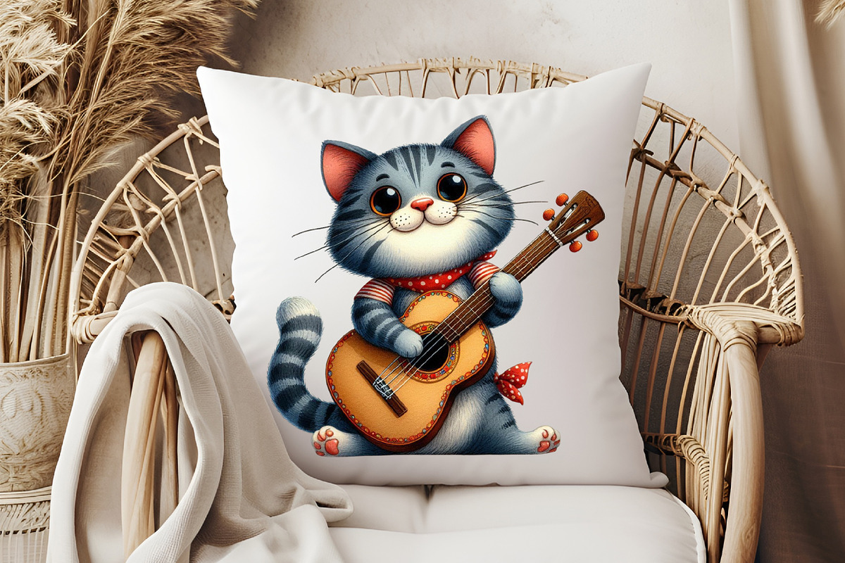 Funny Cat Clipart Bundle, a Decorative Illustration by Pixels.Craft (Photo 6 of 7)