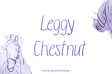 Leggy Chestnut - Handwriting Font