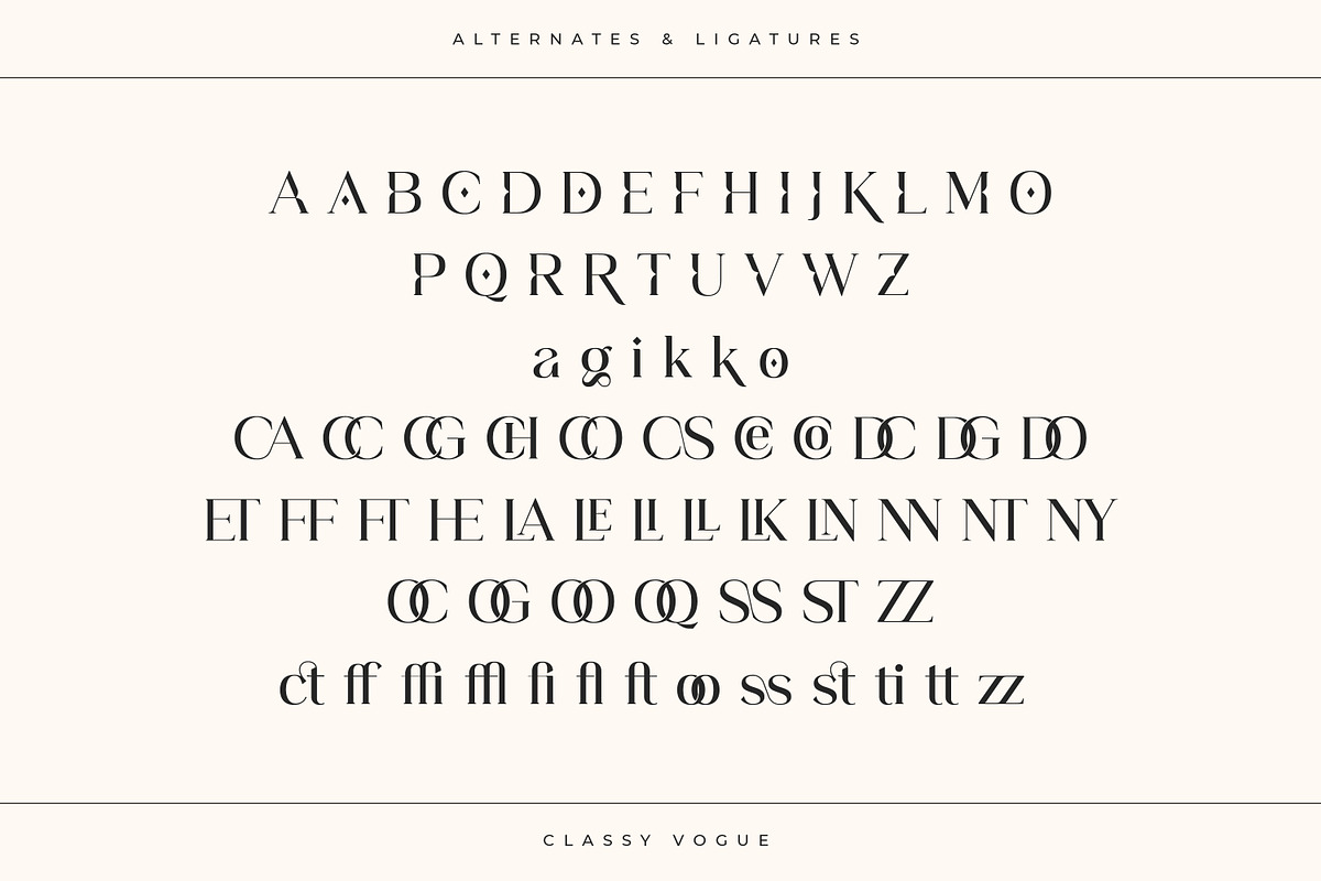 Classy Vogue - Stylish Serif, a Serif Font by Variatype (Photo 15 of 16)