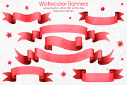 Red ribbons & banners collection, a Decorative Illustration by Anastasia Koba (Thumbnail 5 of 8)