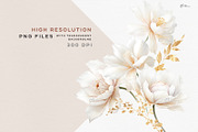 Fantasy flowers, White peonies, an Object Illustration by ollalya (Thumbnail 5 of 9)