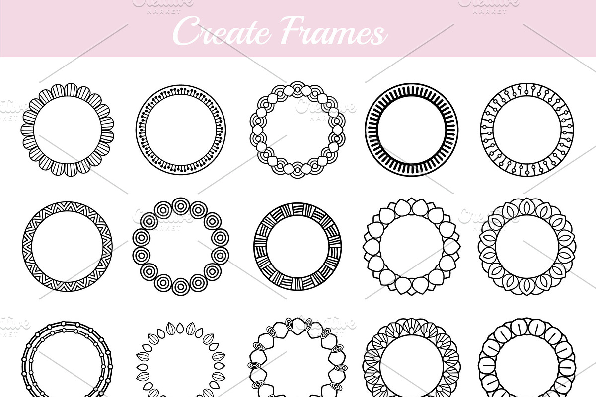 110 Floral Brushes for Illustrator preview 5