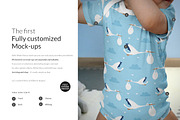 Baby Shortsleeve Growsuit Mock-ups, a Print Template by BlackMocca (Thumbnail 4 of 18)