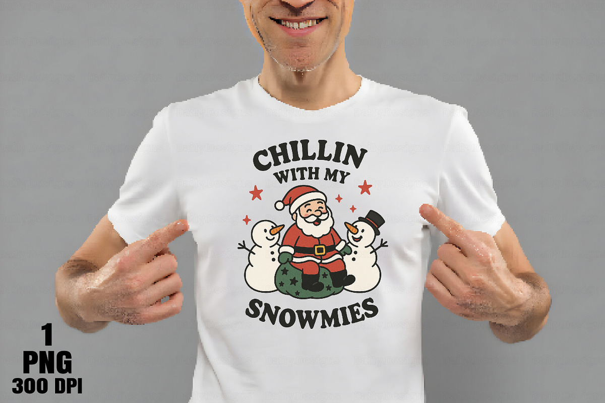 Funny Christmas PNG Cute Santa, an Illustration by Daily.Designs (Photo 7 of 10)