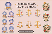 Grimoire Gold Occult Clipart Set, an Object Graphic by Jakayla Digital Co (Thumbnail 5 of 14)