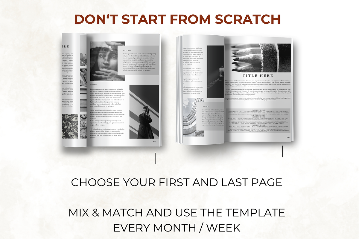 50 Pages Newsletter Canva Template, a Print Template by Digital By Nikoleta (Photo 5 of 10)