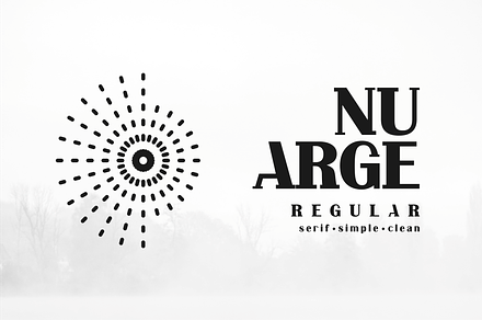 Nu Arge, a Serif Font by lelevien