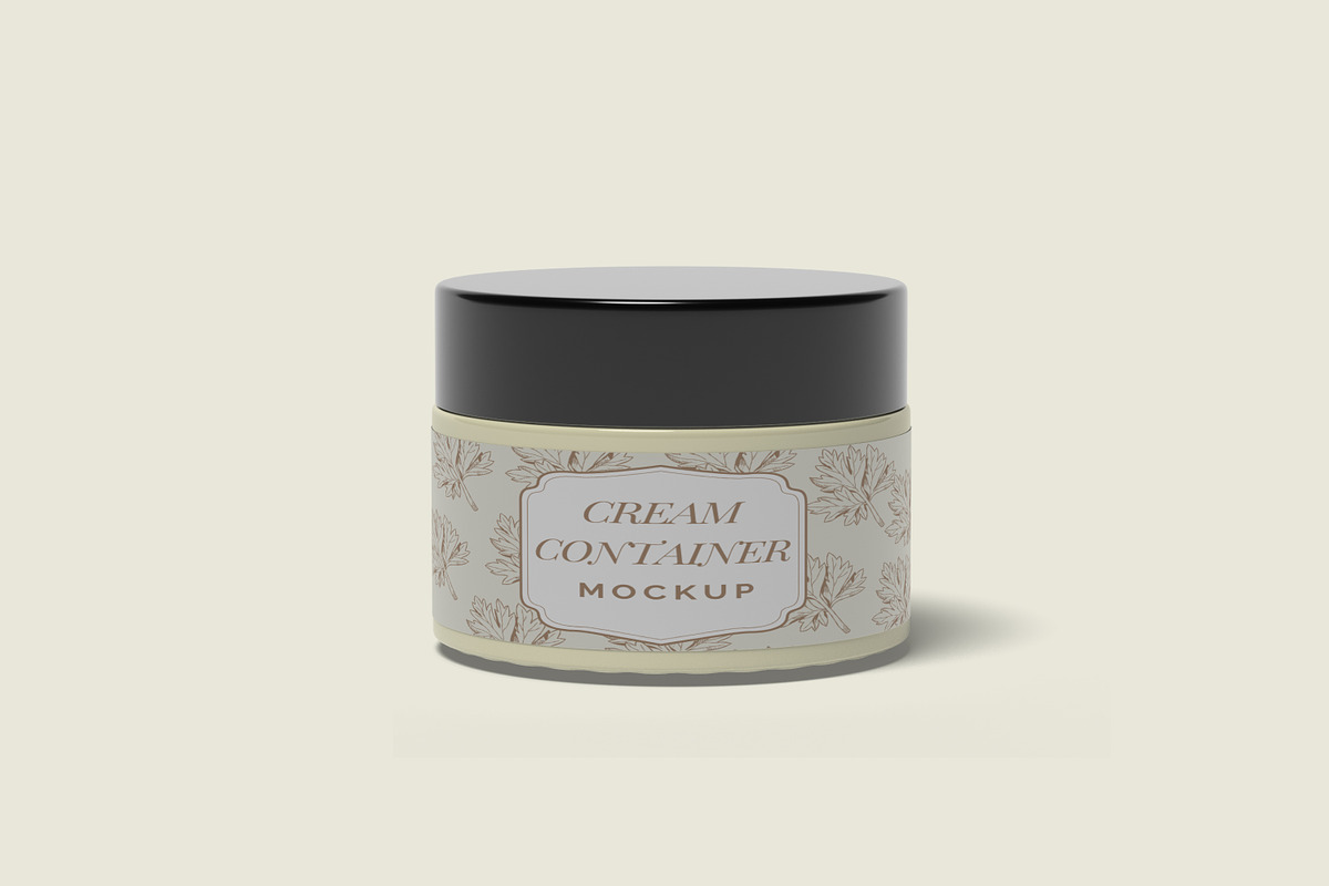 Cream Container Mockup, a Packaging Mockup by ulfatunnazira (Photo 2 of 9)