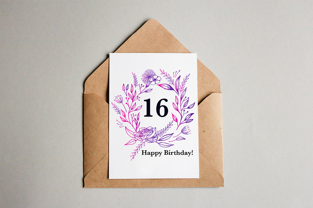 Hand Drawn Floral Wreaths + Elements, an Illustration by Anna Freya (Photo 7 of 8)