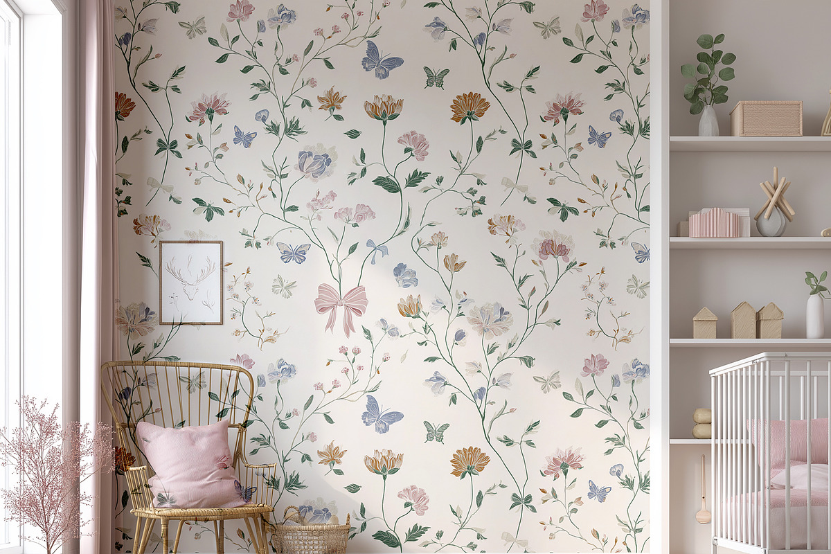 Romantic Floral Seamless Patterns, a Pattern Graphic by Olya Creative (Photo 6 of 17)
