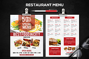 Restaurant Menu, a Flyer Template by AfzaalGraphics (Thumbnail 1 of 5)