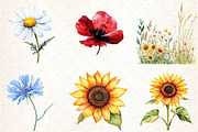 Watercolor Flower Clipart, an Illustration by Libby Wishes (Thumbnail 5 of 5)