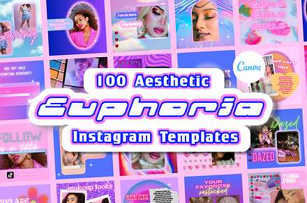 EUPHORIA AESTHETIC IG Template, a Social Media Template by PLANETSEL