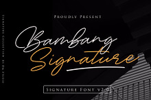Bambang Signature Font V2.0