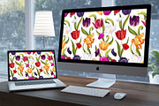 Colorful Tulips Seamless Pattern, a Pattern Graphic by MarynaPetrovska (Thumbnail 15 of 16)