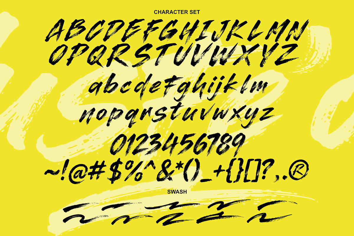 Yusfe'ok - Futuristic Brush Font, a Handwritten Font by Sealoung (Photo 10 of 10)