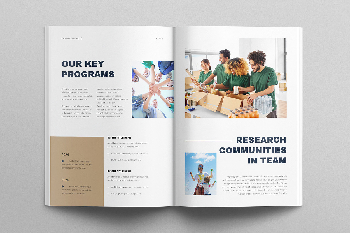 Charity Brochure Template, a Brochure Template by E-Type (Photo 4 of 7)