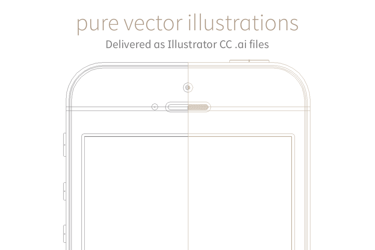 iPhone 5s Vector Pack, a Product Mockup by Device Kits (Photo 3 of 3)