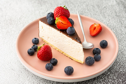 Cheesecake with berries, a Food & Drink Photo by Pandateam