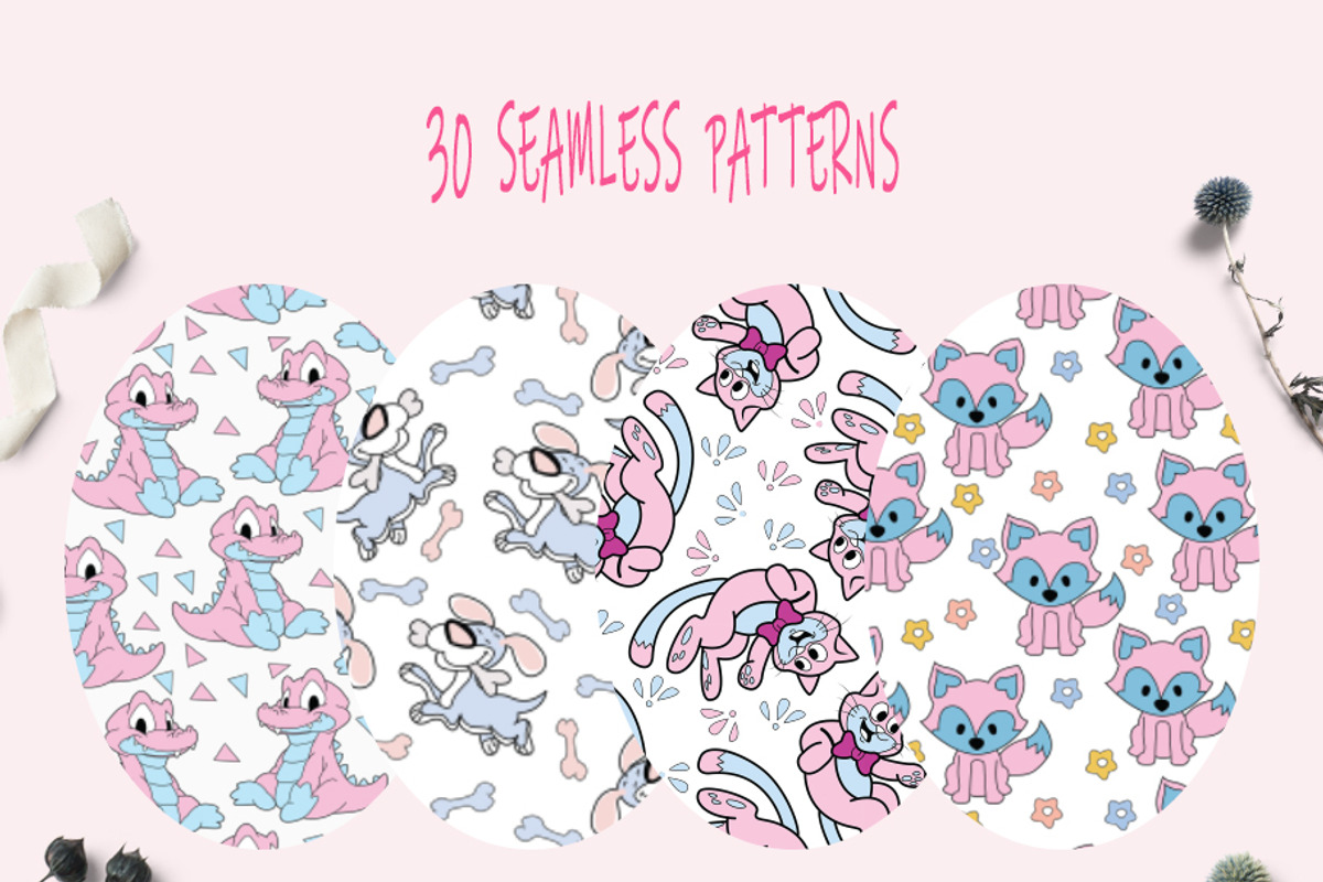 Kids Patterns & Alphabets - Animal, a Pattern Graphic by Pixavics (Photo 6 of 11)