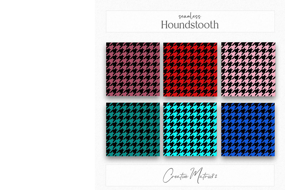 Houndstooth Seamless Patterns, a Texture Graphic by Creative Matrix82 (Photo 6 of 7)