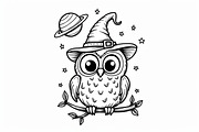 Halloween Coloring Book Set Pack, an Illustration by Creativeshirt (Thumbnail 14 of 19)