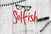 Selfish, a Script Font by SmartDesigns (Thumbnail 1 of 6)