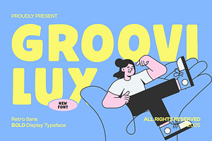 Groovilux - Retro Sans Bold Display, a Font by Indotype Foundry