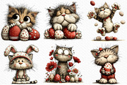 Whimsical Easter Cat Clipart PNG, an Illustration by Craft Nest (Thumbnail 3 of 11)