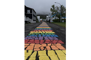 Famous Rainbow street in, an Architecture Photo by Backyard Stock