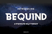 BEQUIND display font Bold and style, a Sans Serif Font by SHEILLA (Thumbnail 3 of 18)