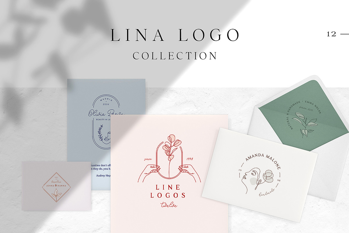 Lina Logo Collection, a Branding & Logo Template by AgataCreate (Photo 1 of 10)