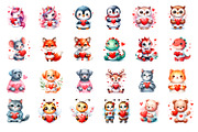 Funny animal clipart|Cute heart, an Animal Illustration by ElenazlataArt (Thumbnail 2 of 5)
